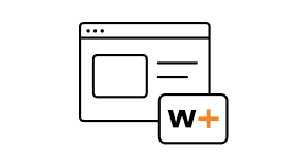 Illustration eines Browserfensters mit WELT+ für den Zugriff auf WELTplus Inhalte